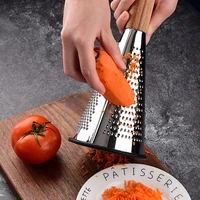 creative cone butter grater garlic grinder wooden handle manual food processor fruit slicer vegetable tools kitchen accessories