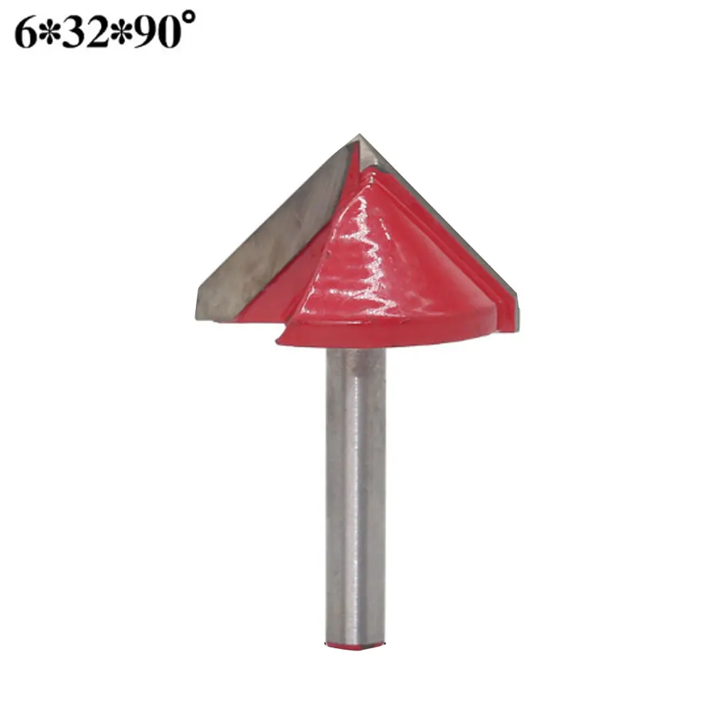 Хвостовик деревообрабатывающий фрезерный станок Концевая фреза с ЧПУ V паз набор