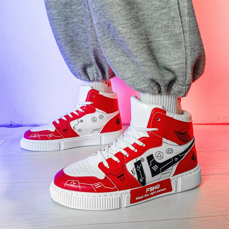 

Кроссовки CTJLIH мужские высокие, повседневные холщовые, Вулканизированная подошва, модная обувь, Прямая поставка с завода