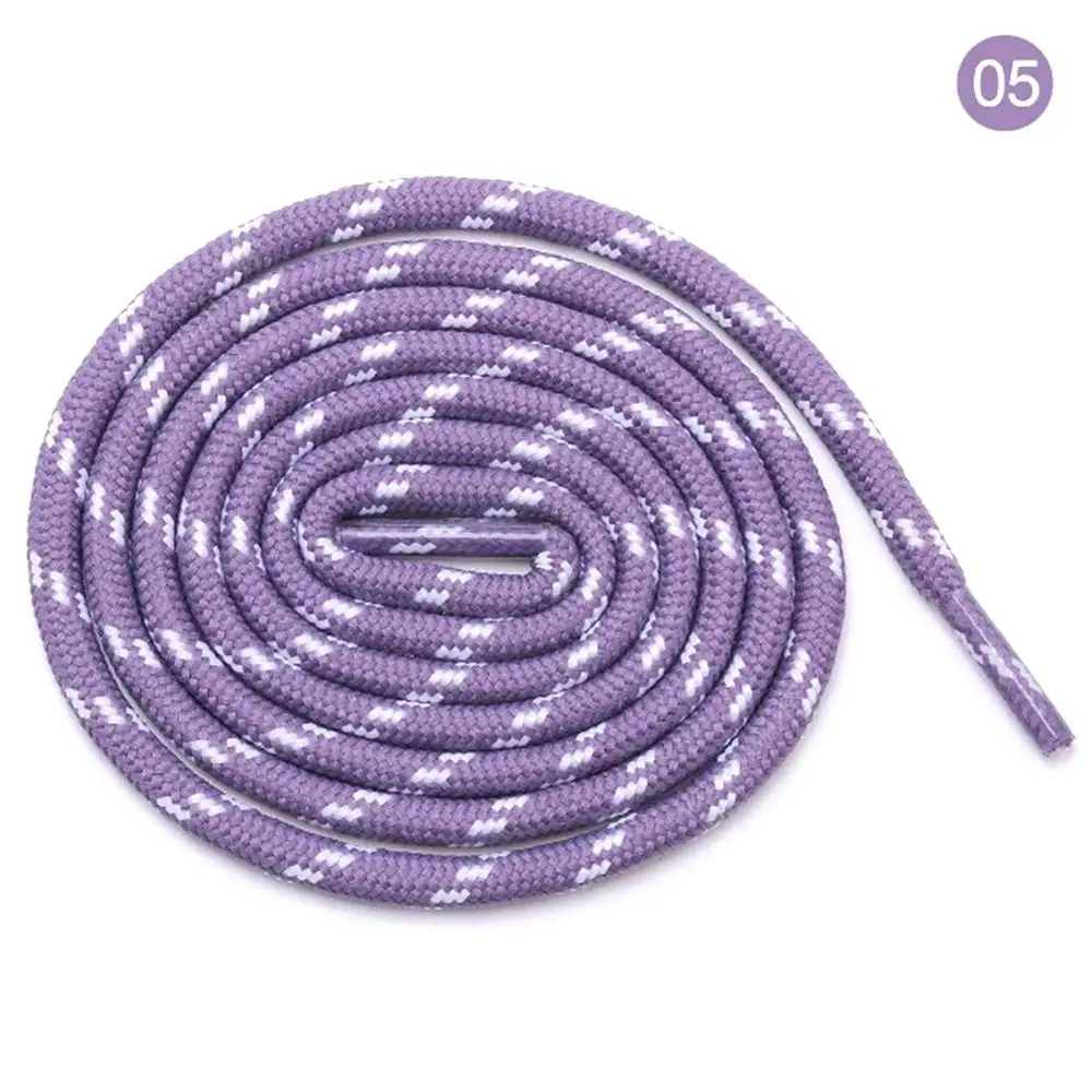 Unisex Duurzaam Sport Laarzen 120-140cm laces 1 pair Classic Casual Bold round shoelaces Black and white sports white shoe laces - Цвет: 120 cm 06