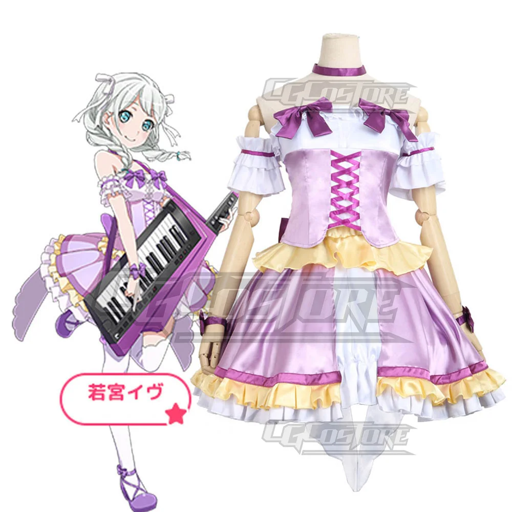 Костюм для косплея аниме взгляд! Пастельные платья Wakamiya Eve рождественские на