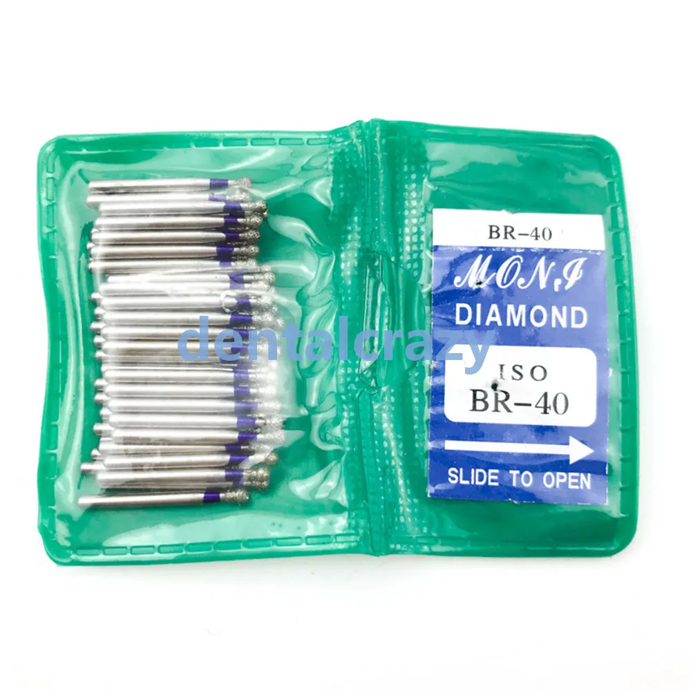 50 шт./пакет Dental Diamond FG высокоскоростные боры для полировки серии BR круглые
