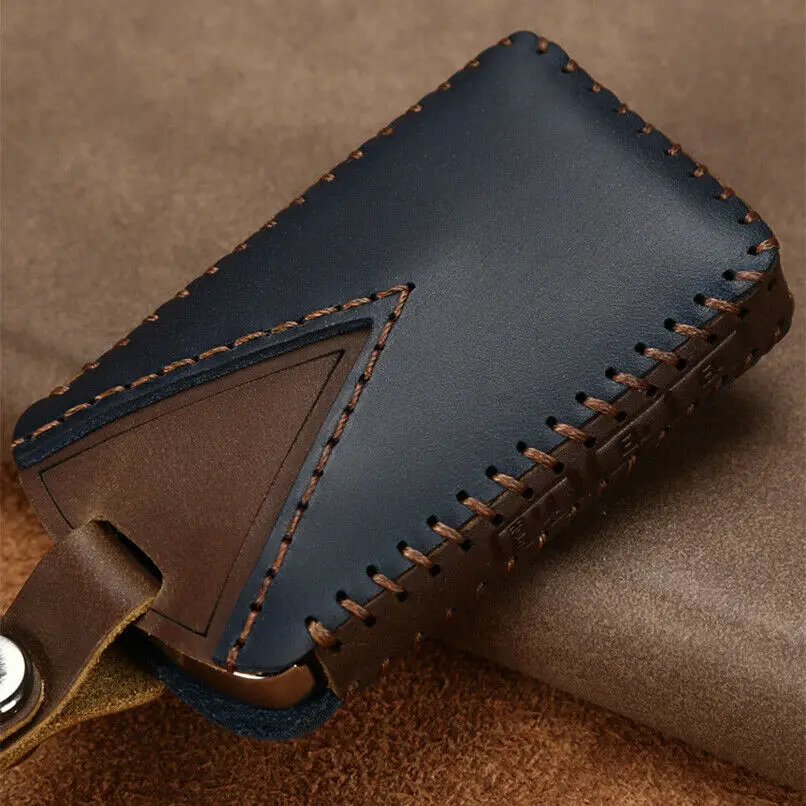 1 шт. классический кожаный автомобильный чехол для ключа с дистанционным