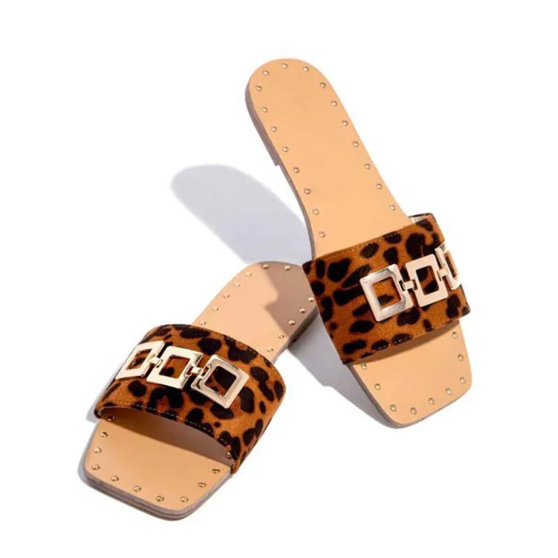 

2021 ladies sandals casual style square buckle upper camouflage flat open toe outdoor fashion slippers buckle beach shoes plus