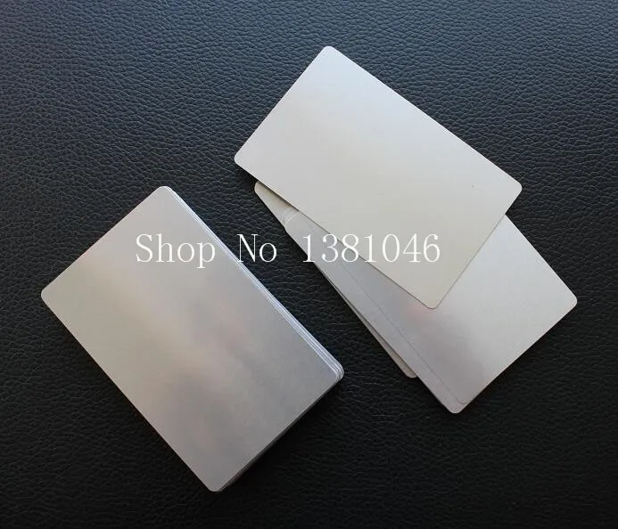 

10 штук, размер 85*54 мм, серебристый металлический фотоэлемент для лазерной гравировки, 0,2 мм, очень тонкий