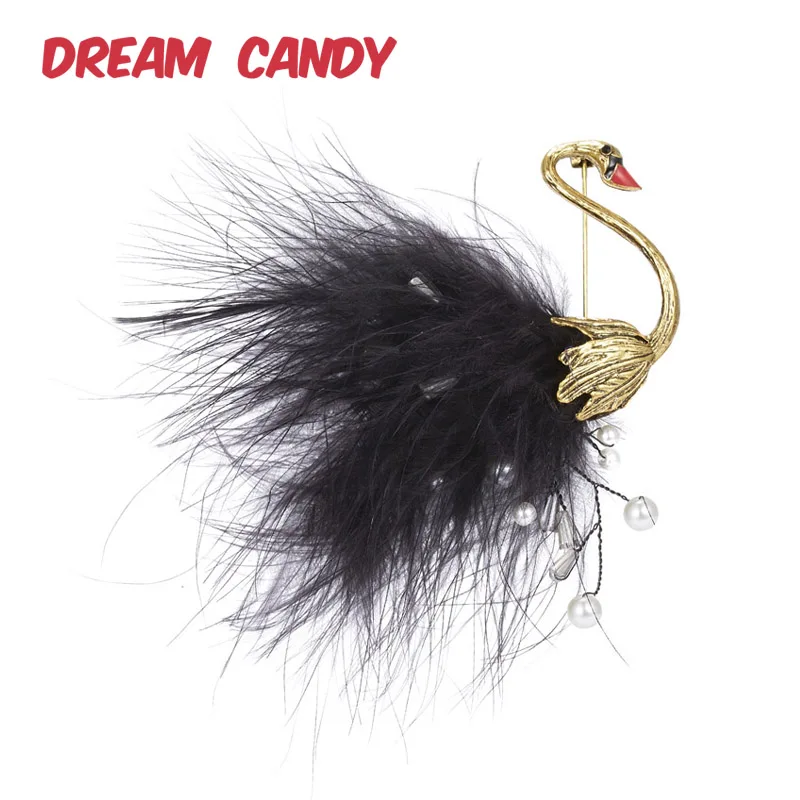 Dream конфетного цвета креативные плюшевые Броши с птицами для женщин 2 Цвета