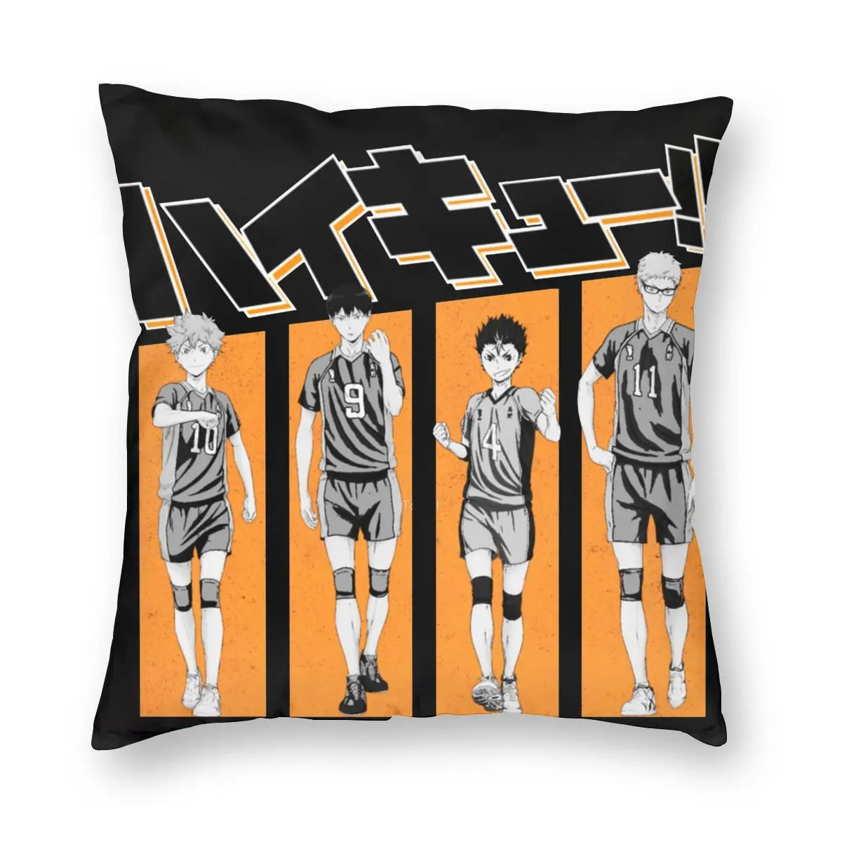 

Haikyuu Pillow Case Home Decorative Kuroo Anime Bokuto Oya Shoyo Volleyball Cushions Throw Pillow for Home Double-sided Printing