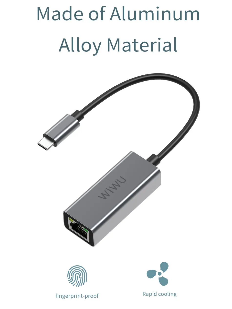 WIWU Тип с разъемами типа c и RJ45 быстро Скорость usb хаб для MacBook Air Pro Retina 13 16 2019 2020