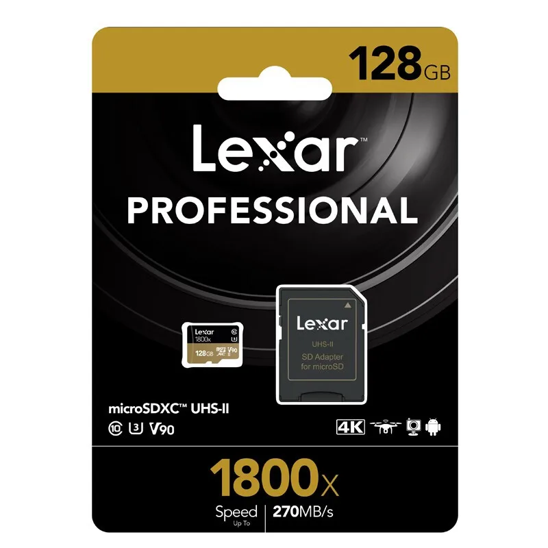 Lexar карта памяти 1800x32 ГБ Micro SD 64 Гб SDXC высокая скорость 270 м/с SD карта UHS-II класс 10 Micro SD карта U3 TF Microsd