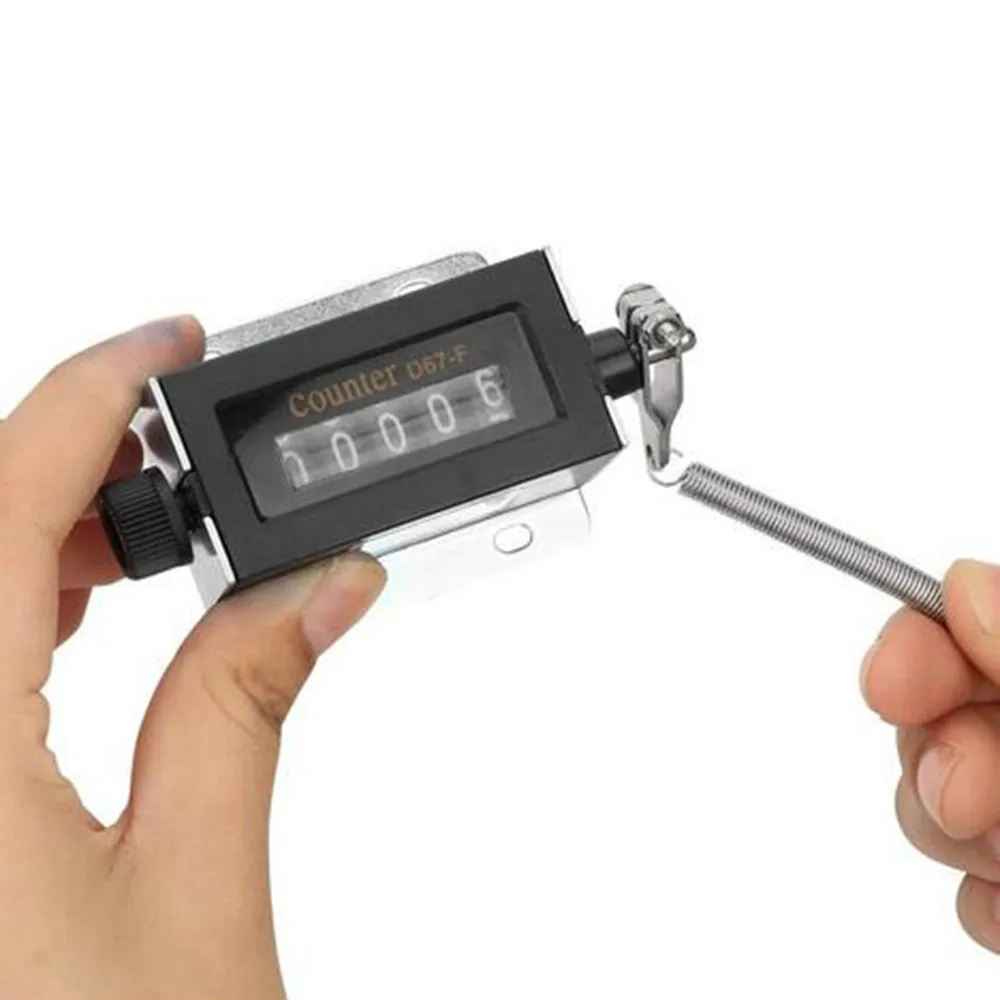

1pcs Mechanical Counter 5-Digit Accessory Manual Hand Pull Stroke Tally Click