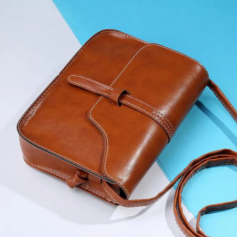 New box pattern Fashion Crossbody Messenger Bag Women Handbag PU Leather Vintage Shoulder Bags Briefcase handbags-30 | Багаж и сумки