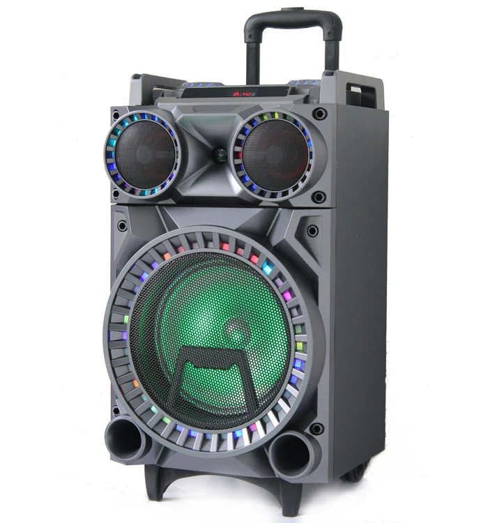 

Popular Karaoke 10 inch Portable Subwoofer Trolley Speaker with Bluetooth