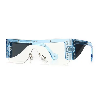 

One-piece Sunglasses For Men And Women Stylish Sunglasses Europe And America Personality Street Photography Glasses 2021 Style