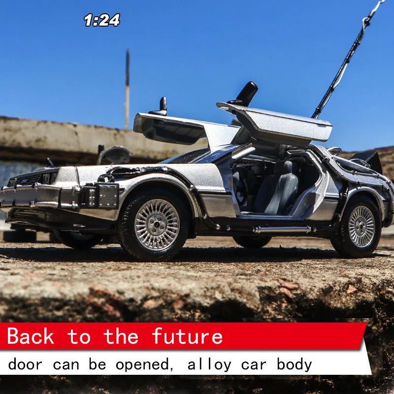 1/24 масштабная модель автомобиля литья под давлением сплав Back To The Future на возраст 1