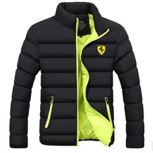 2021 new mens hot sale ferrari jacket down jacket brand printing mens casual fashion mens zipper top direct sales free global shipping