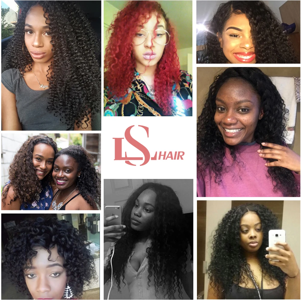 Кудряпряди бразильские пучки волос 6 26 дюймов пупряди Реми волосы 100%