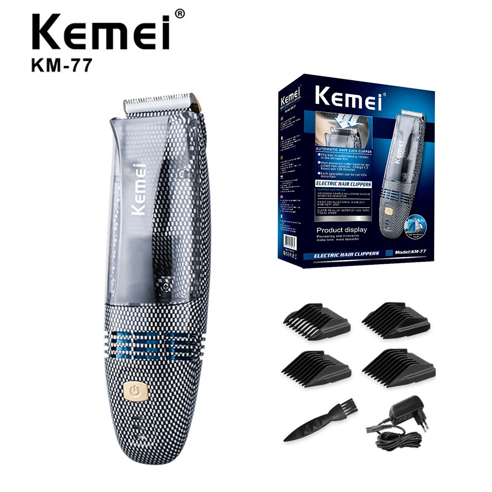 Автоматическая машинка для стрижки волос Kemei Профессиональная Детская вакуумная