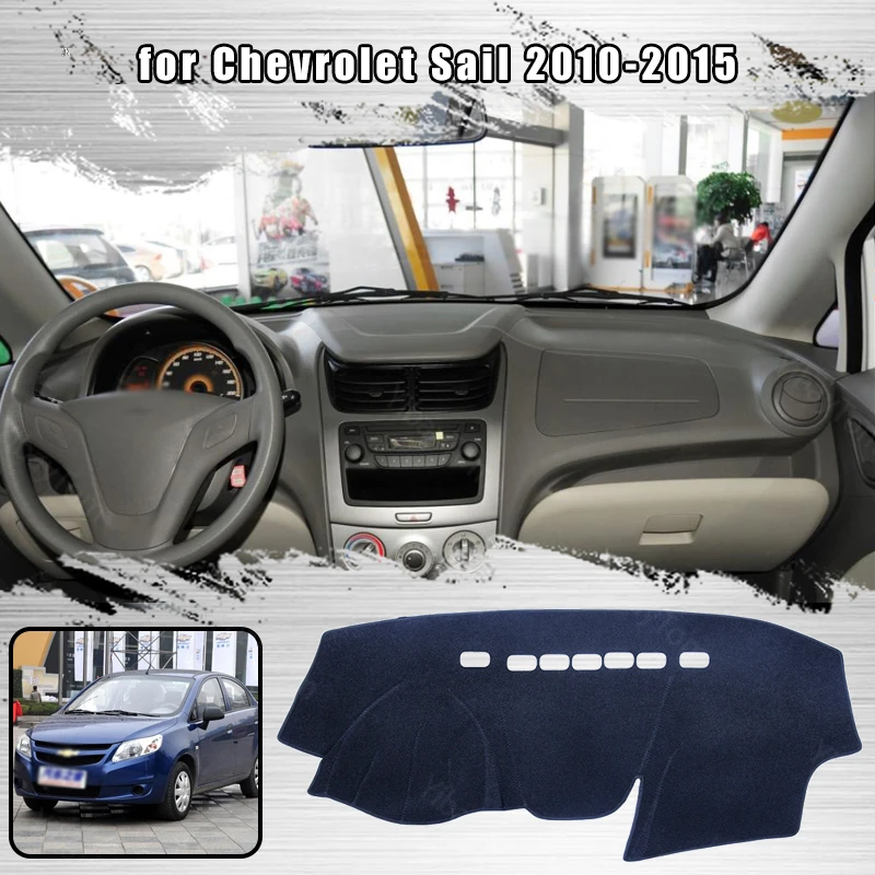 

Car Dashboard Avoid Light Pad Instrument Platform Desk Cover Mat Carpets for Chevrolet Sail 2010-2015