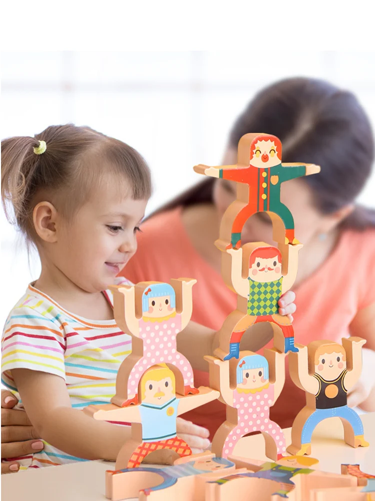 Детские деревянные игрушки Hercules штабелируемые блоки для детей и родителей