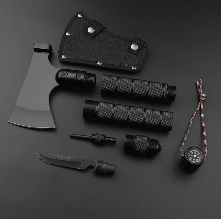 

Camping Axe,Multi-Tool, Camp Ax, Survival Gear, Folding Portable Tools, for Hiking, Backpacking, Emergency, Hunting, Outdoor