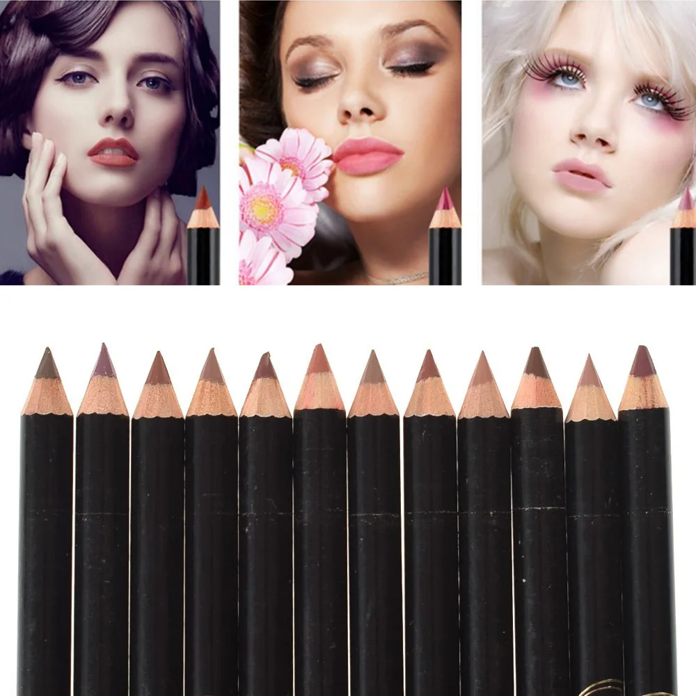 Карандаш Водостойкий Для губ карандаш для 12 цветов стойкий макияж матовая помада