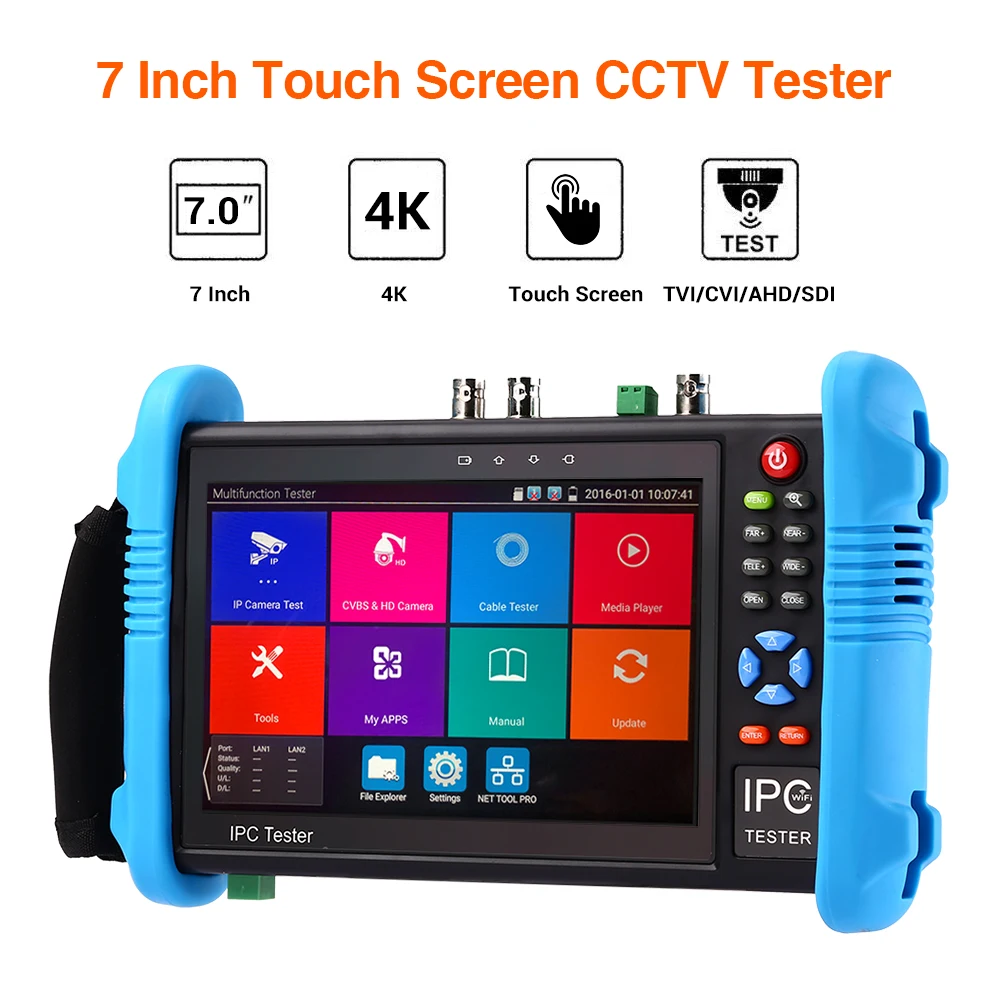 Камера Тесты er 7 &quot5MP 9800ADHSPLUS HD IP камера CCTV сенсорный Экран TVI CVI AHD безопасности