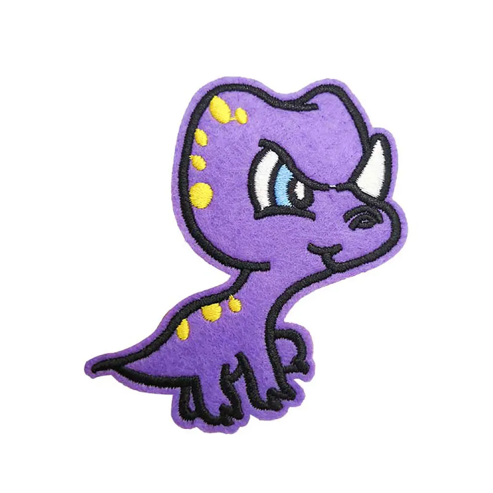 

14Pcs one Set Dinosaur Animal Patch Embroidery Stripe Iron on Patches Transfer Applique For Clothes PA59DS