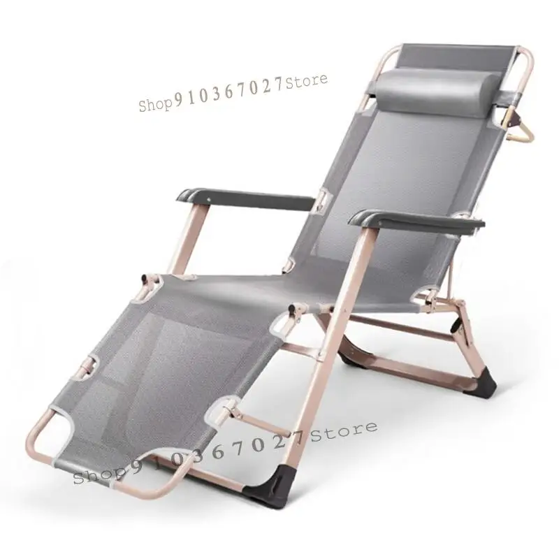 Складной шезлонг Пляжная кровать Кресло для сна офисный Многофункциональный