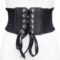 belts for lady dress accessories novelty vintage womens elastic wide belt stretchy corset female black cincher waistband ad278
