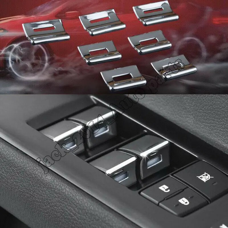 

Chrome Inner Window lift switch button sequin Trim 2019 Fit for Lexus UX200 260h