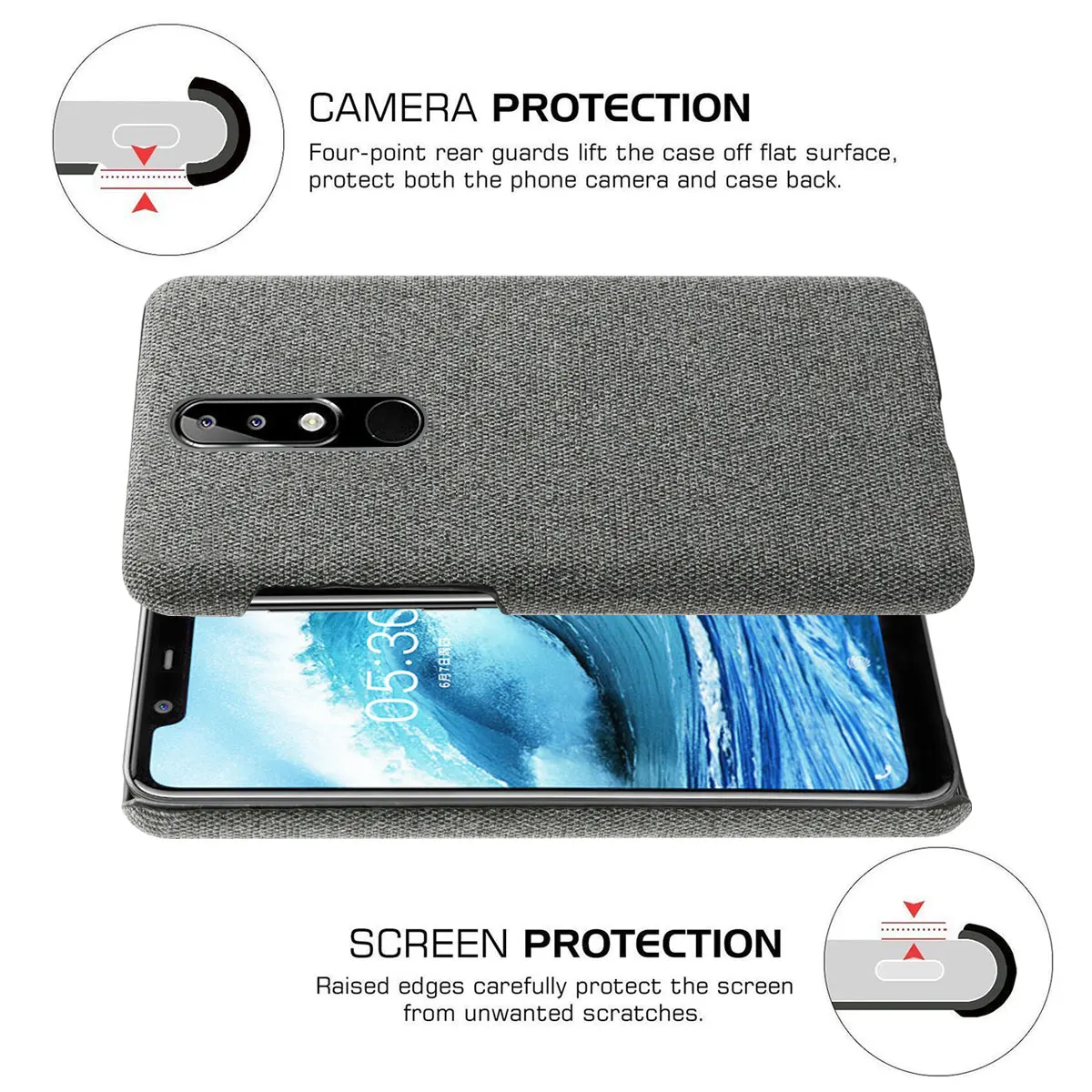 Фото Тканевые Чехлы для Nokia 2,2 3,1 Plus 3,2 4,2 5,1 6,2 7 plus 7,1 9 pureview X5 X6 X7 X71 8,1 2,3 5,3 8,3 2,4 3,4 №3