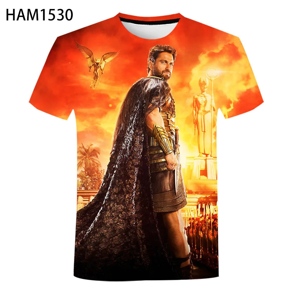 Летняя Новинка 2021 3D печать богов Египта мужская женская индивидуальная модная