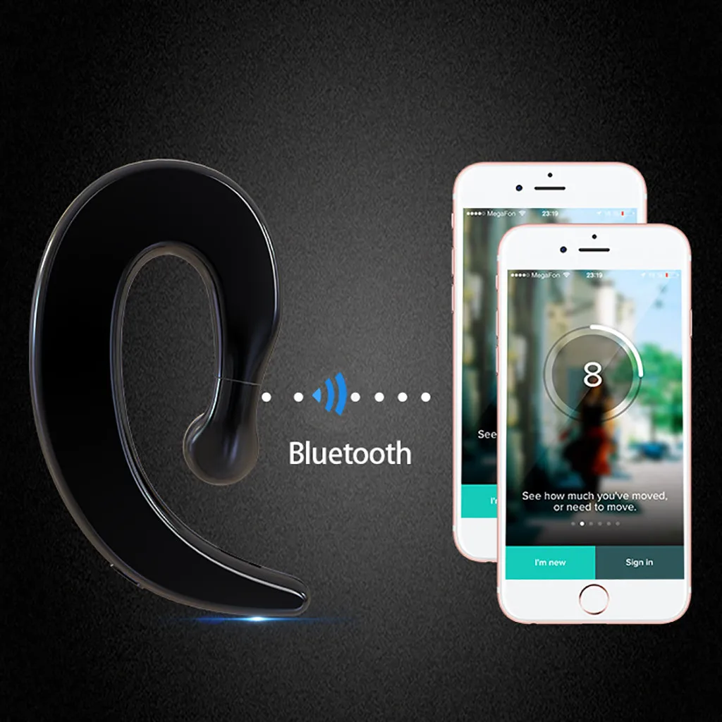 LS-007, костная проводимость, беспроводные, Bluetooth, бизнес наушники, спортивные, стерео наушники, устойчивое к поту, шумоподавление, гарнитуры, хит