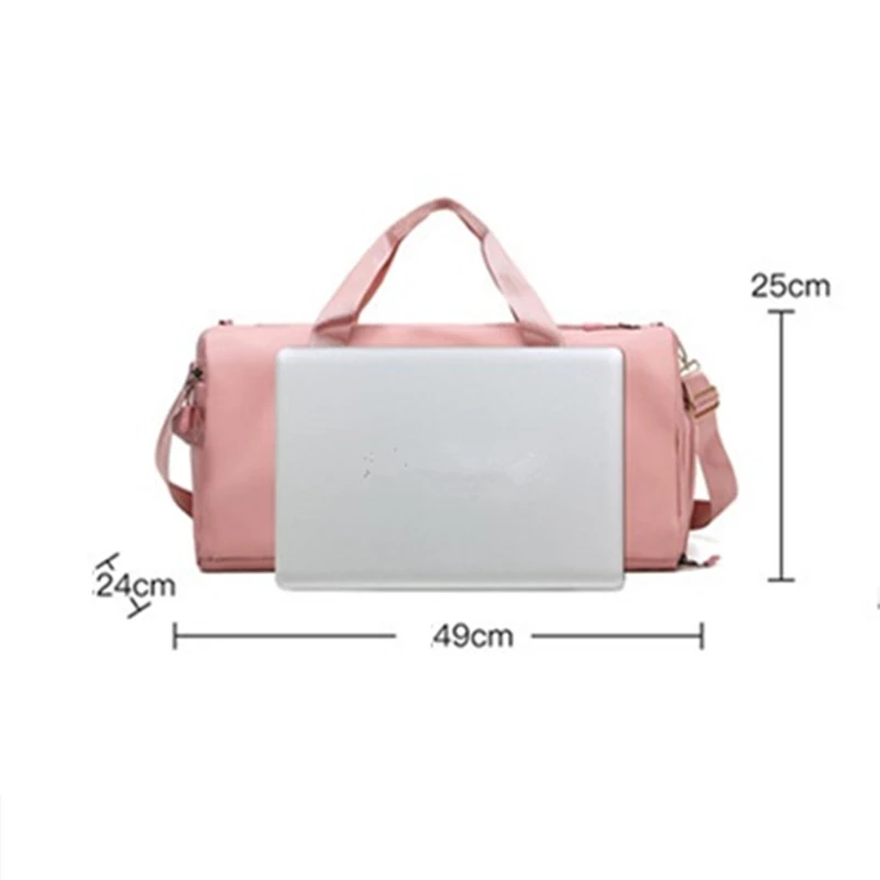 Waterproof Yoga Sports Bag Large Travel Shoulder Women Handbags Gym Fitness Training High-capacity Bags With Shoes Compartment