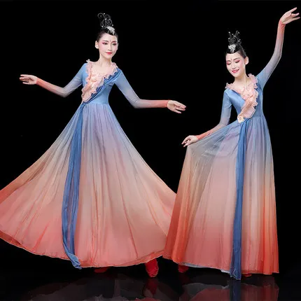 Новый Открытый танец современный танцевальный костюм костюмы женский хор группа