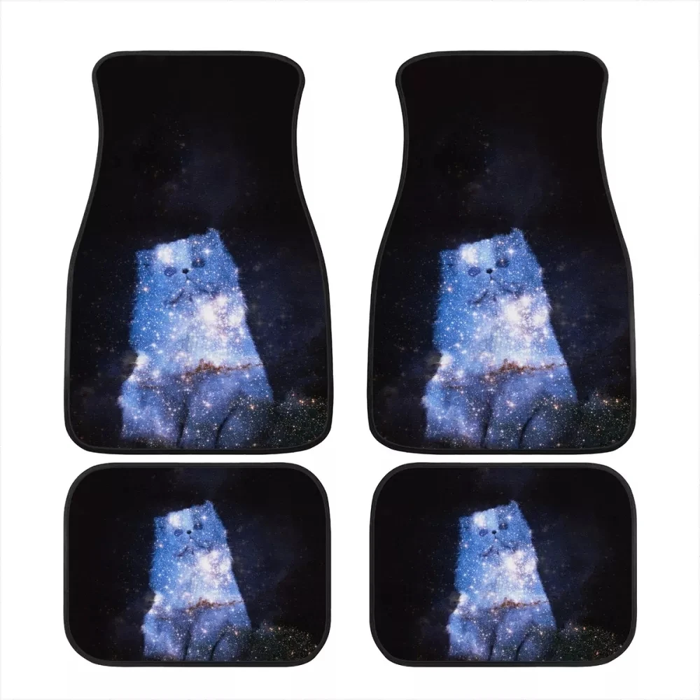 

PinUp Angel Fantasy Animal Cat Design Car Accessories Easy Clean Indoor Universal Car Floor Mats Full Set Carpet Rug for Women