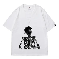 travis scott funny character pattern children boys and girls short sleeved youth round neck t shirt oversized tees t kids shirt