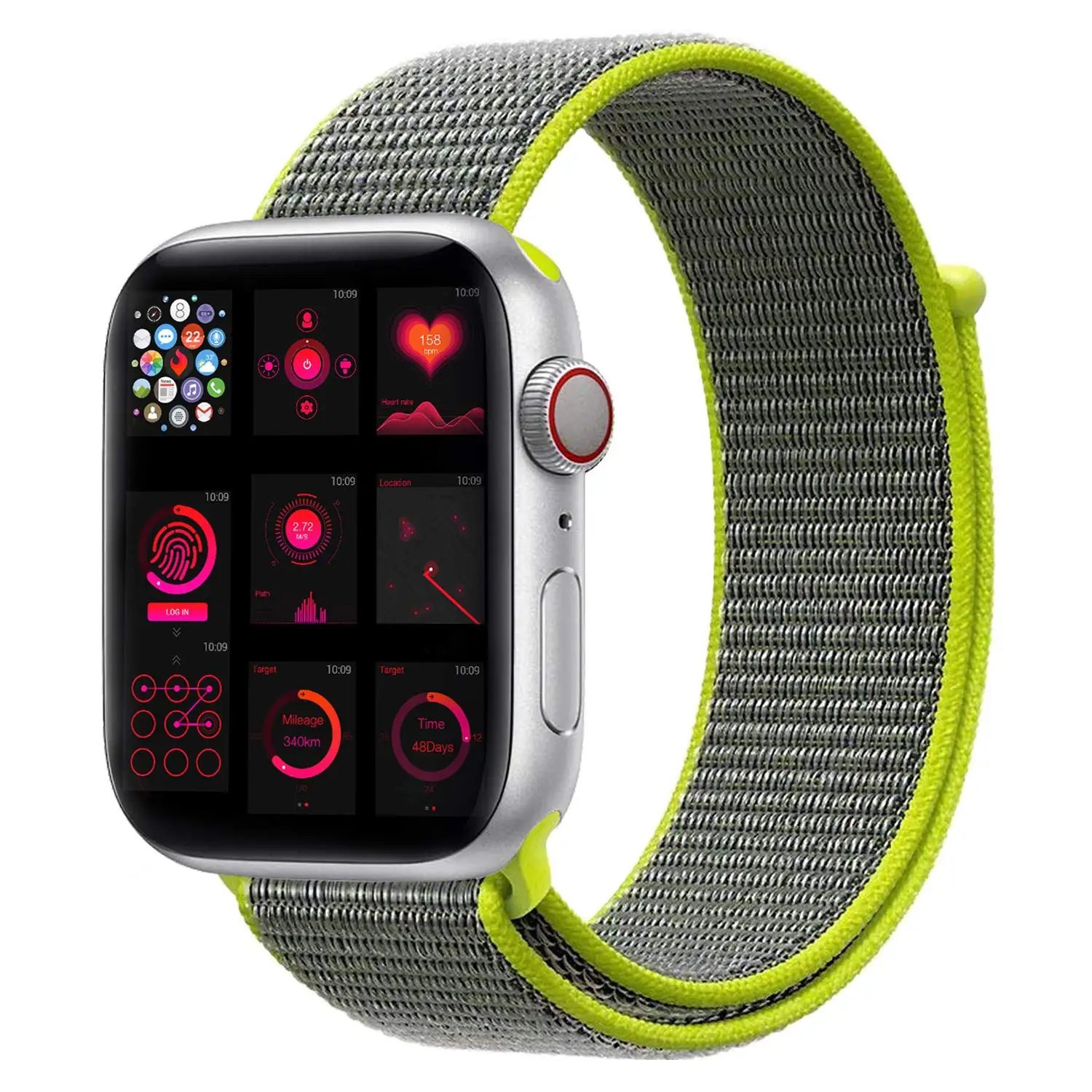 Ремешок для наручных часов Apple Watch Series 5 4 40 мм 44 браслет нейлоновый Браслет спортивный бесшовный ремешок для iwatch серии 3/2/1 38 мм 42 мм аксессуары - Цвет ремешка: green