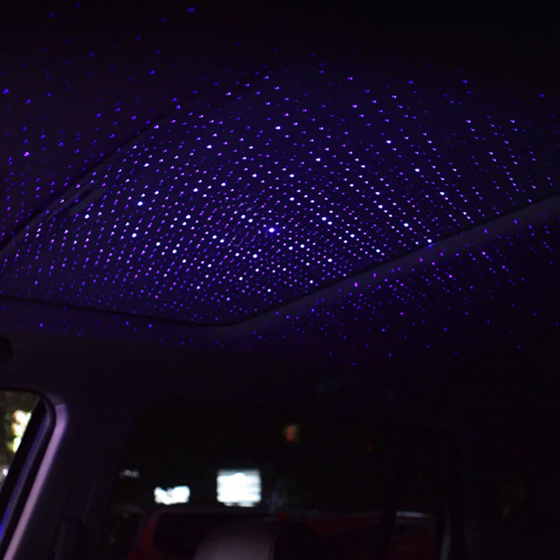 Автомобильный удобный usb потолочный светильник в виде звезды лазерный