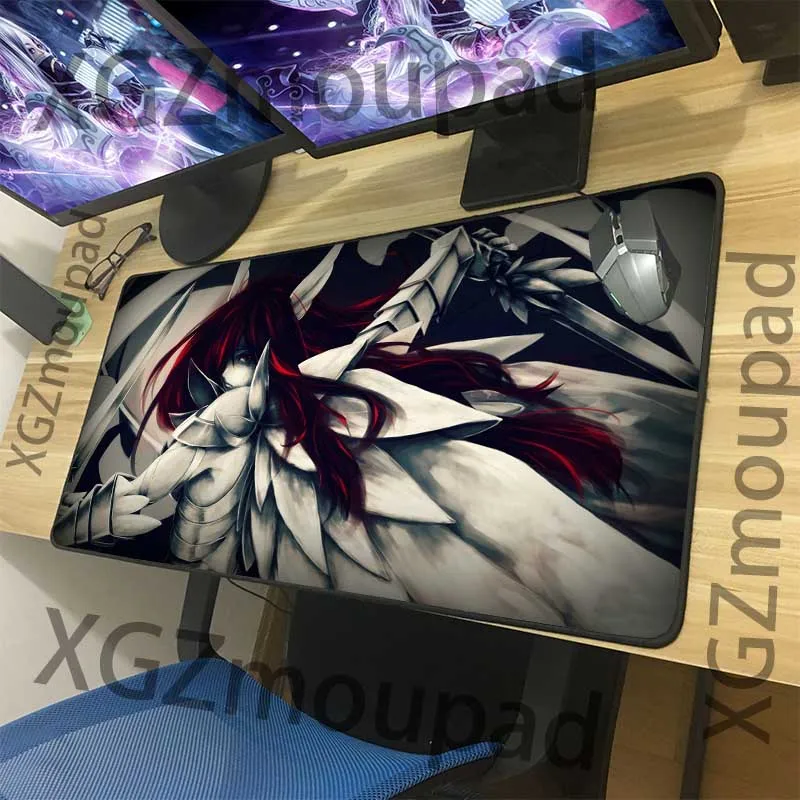 XGZ на заказ большая компьютерная клавиатура Настольный коврик черный замок край