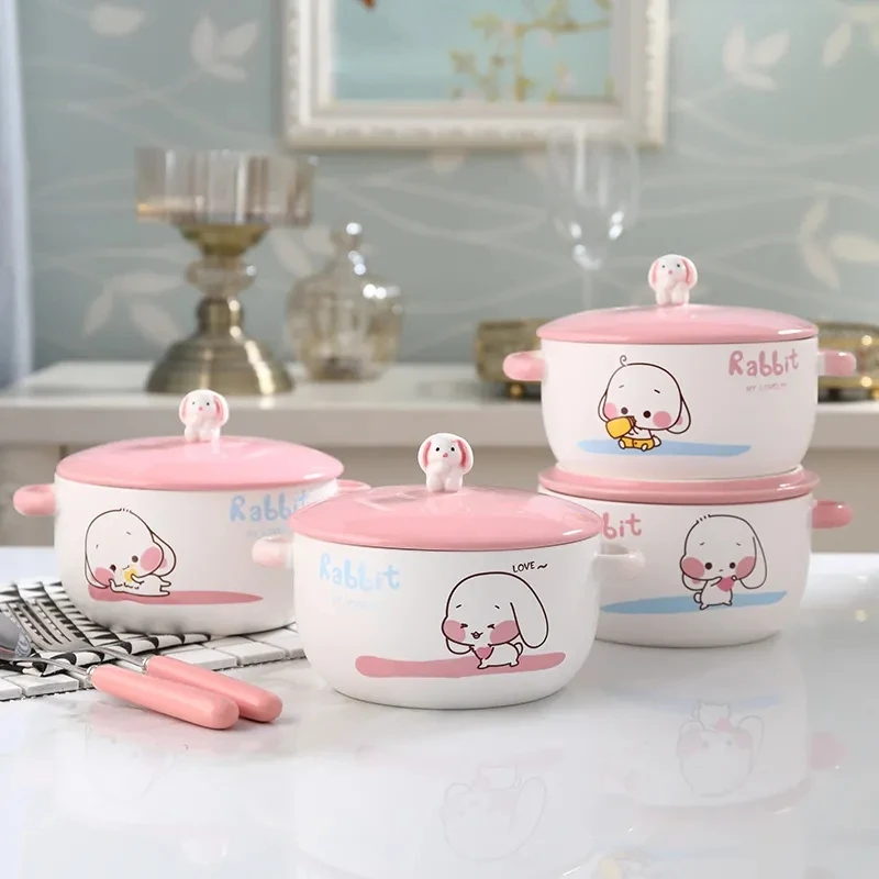 Мультяшная креативная мгновенная фотокерамическая миска Милая Студенческая для