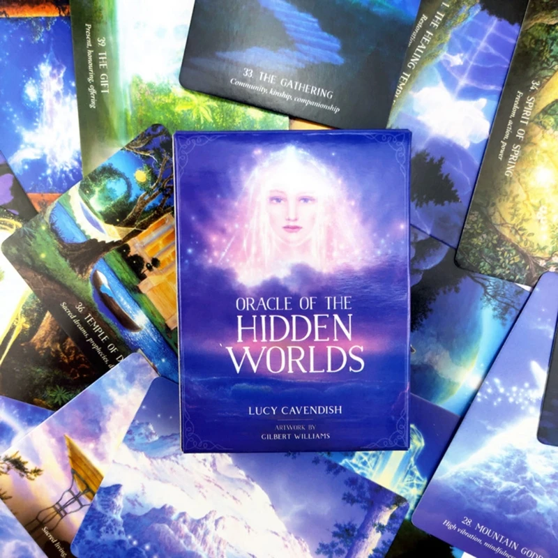

44 Cards Deck Oracle of the Hidden Worlds Full English Family Party Board Game Tarot Cards Divination Fate