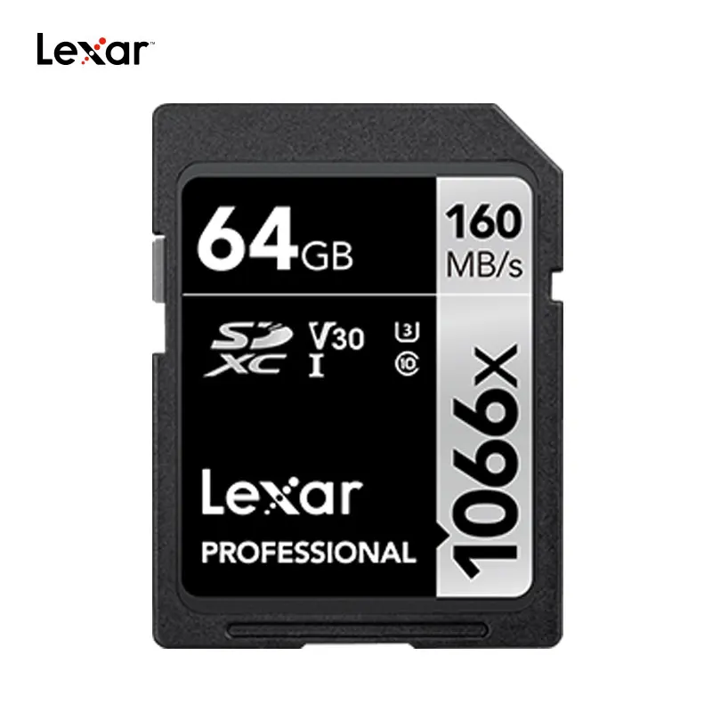 Lexar 1066X оригинальный sd-карты макс. скорость чтения 160 МБ/с. 64 Гб 128 256 SDXC UHS-I U3V30