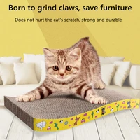 corrugated cat scratch board pad grinding nails interactive protecting furniture cat toy large size cat scratcher toy cardboard