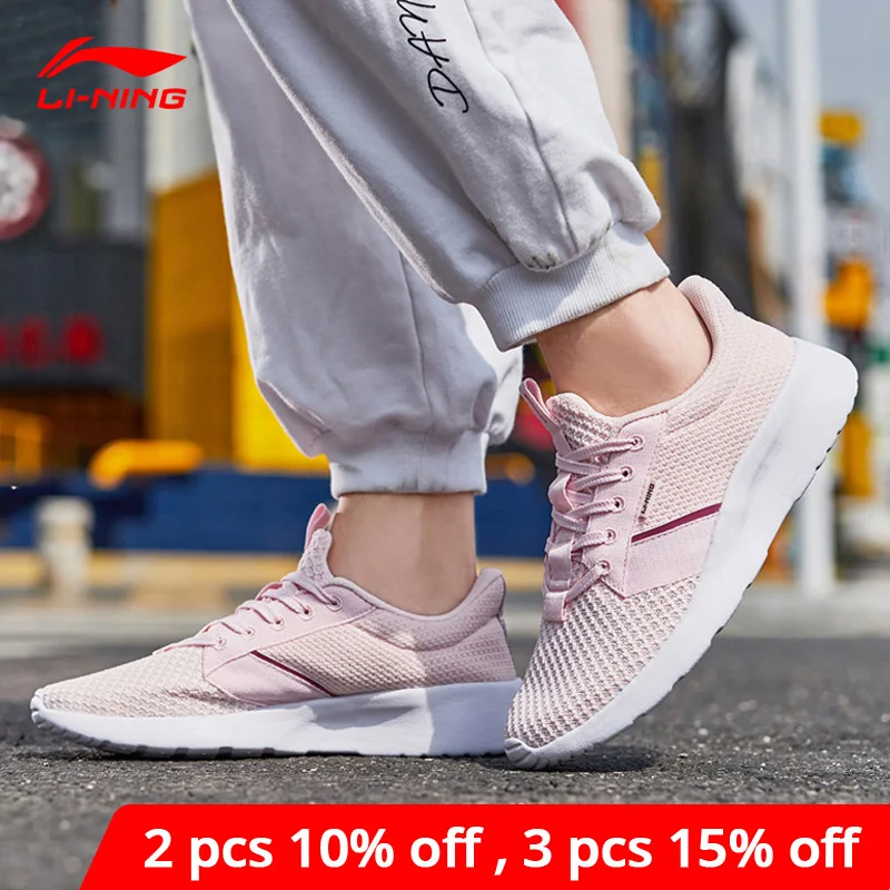 Женские кроссовки для фитнеса Li Ning базовая мягкая обувь с дышащей подкладкой