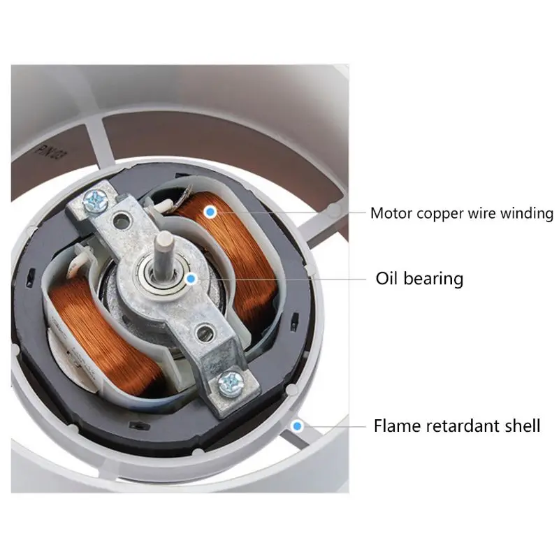 4 &quotТихий вытяжной вентилятор для окон|Запчасти кондиционера| |