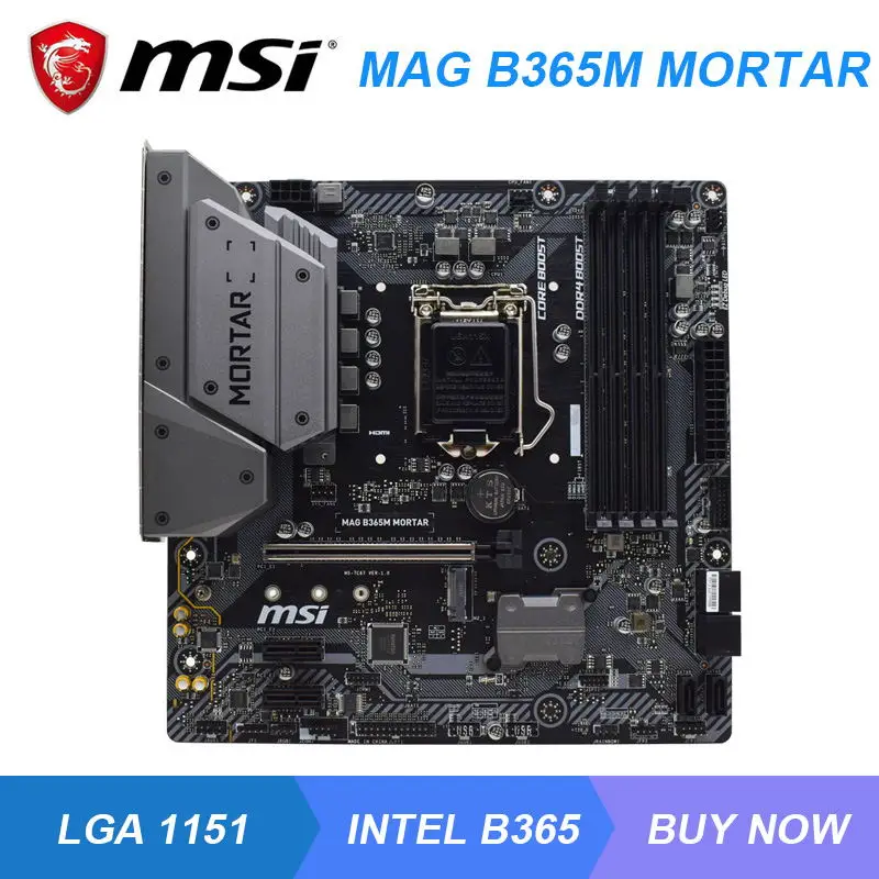 

MSI MAG B365M MORTAR LGA 1151 Intel B365 B365M Gaming PC Motherboard DDR4 64GB PCI-E 3.0 M.2 USB3.0 Core i9-9900KF i7-8700K CPUS