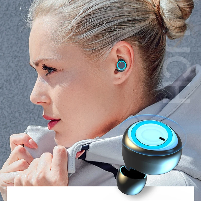 Новинка 2021 Bluetooth-наушники TWS беспроводные наушники 12D Спортивная стереогарнитура