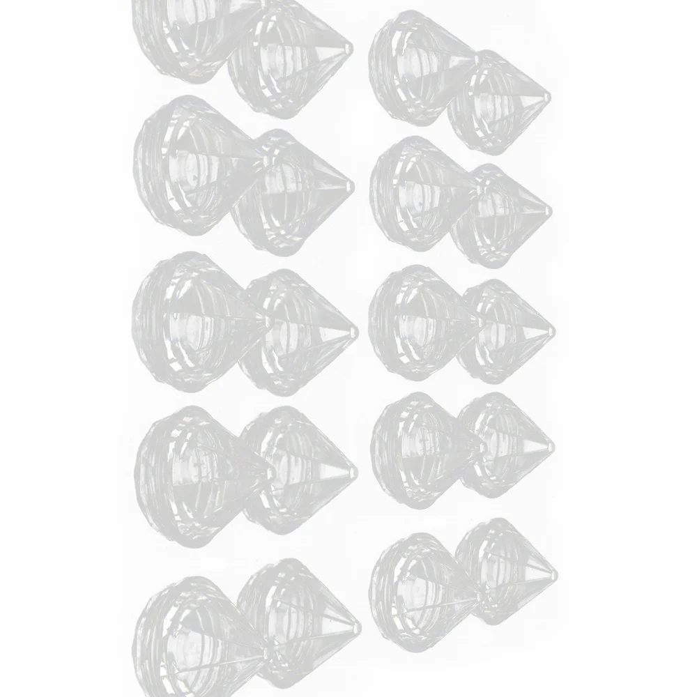 

50pcs/lot 5g Mini Sample Bottle Empty Make Up Jar Sealing Pots Portable Diamond Shape Face Cream Container Refillable Bottles