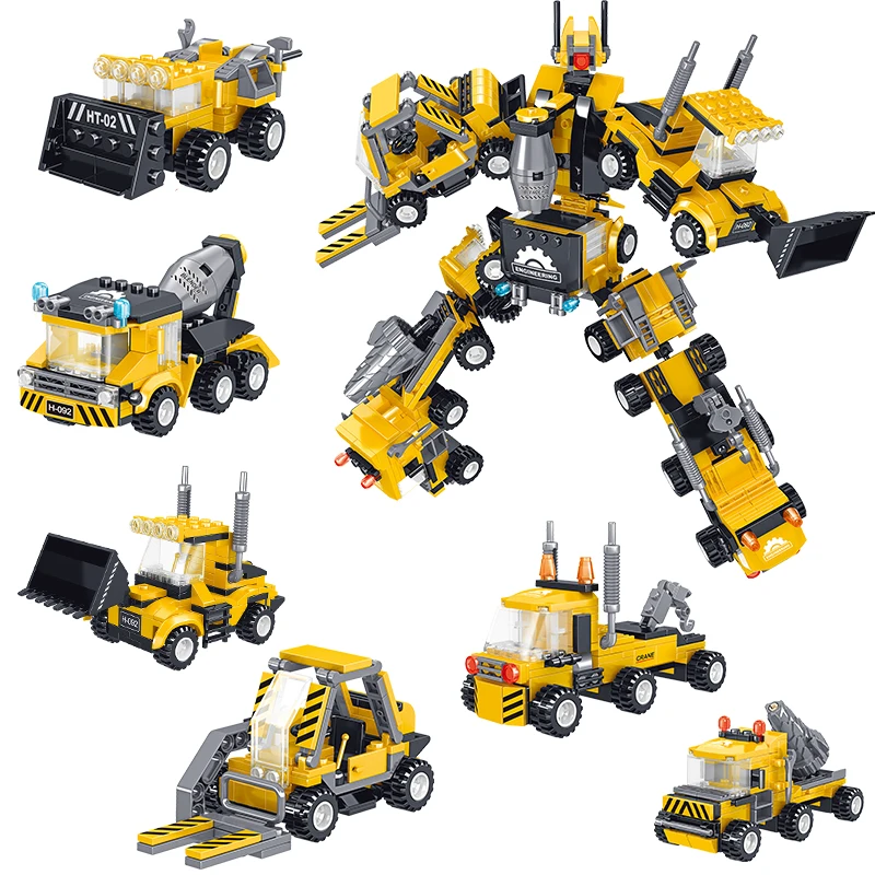 

SWAT Police Station Truck Model Building Blocks LEgogo City Machine Helicopter Car Figures Bricks Educational Toy For Children